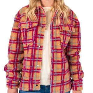 NWT Large Amalli Talli Paisley Plaid Shacket